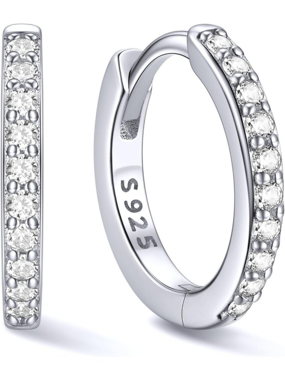 Stylish 925 Sterling Silver Small Hoop Earrings for Women, 6-20MM, Perfect Gift